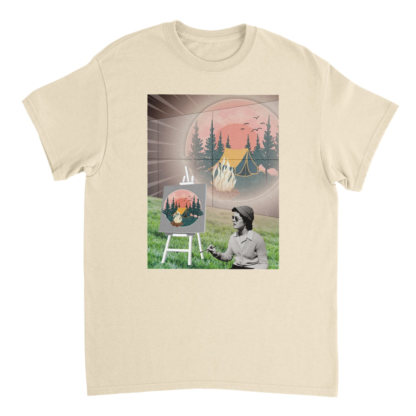 Nature is Home Mixed Media Men's T-shirt