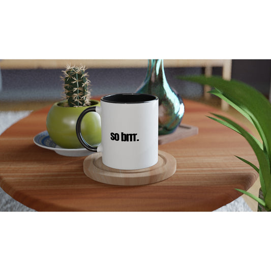 White 11oz Ceramic Mug with Color Inside