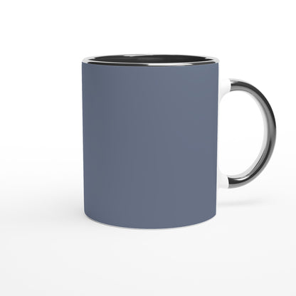 White 11oz Ceramic Mug with Color Inside